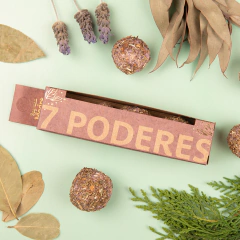 Composición: flor de lavanda, ruda, laurel, eucalipto, hierba buena, inca yuyo, cedro y aglutinante natural.