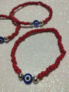 Pulsera roja con ojo turco