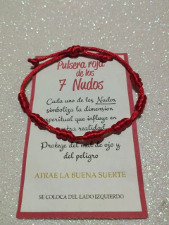 Pulsera 7 nudos en internet