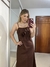VESTIDO DO TATY MARROM na internet