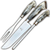 Kit Churrasco Faca Chaira Garfo Ferradura Inox Bainha 9 Pol na internet
