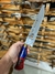 Faca Cabo Híbrido Aço Inox 3mm Resina Lâmina Vazada 10 Pol - Facas Lebrinha - Facas Artesanais - Presentes e Artigos para Churrasco