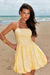 Vestido Curto Bordado Cristal - Algodão VS-24179 - loja online