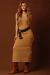 Vestido Midi New Monique - Algodão Texturizado VS-24234 na internet