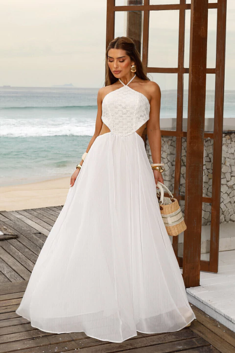 Vestido Longo Santorini - Crochet VS-25331