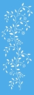 Stencil Galho com Folhas