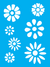 Stencil Flores 10