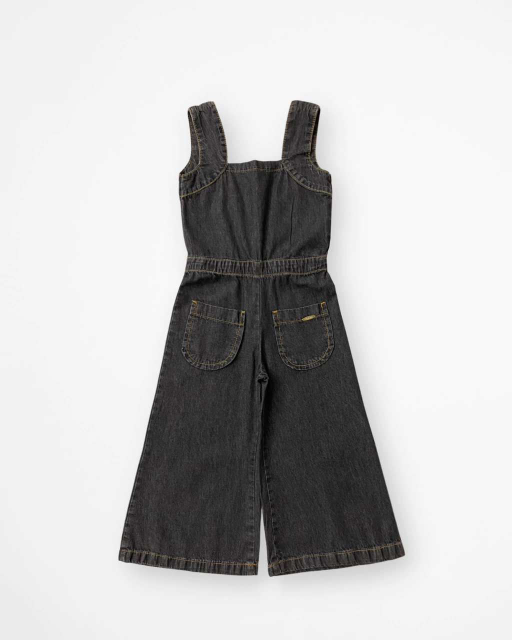 Macacão Jeans Black Wide