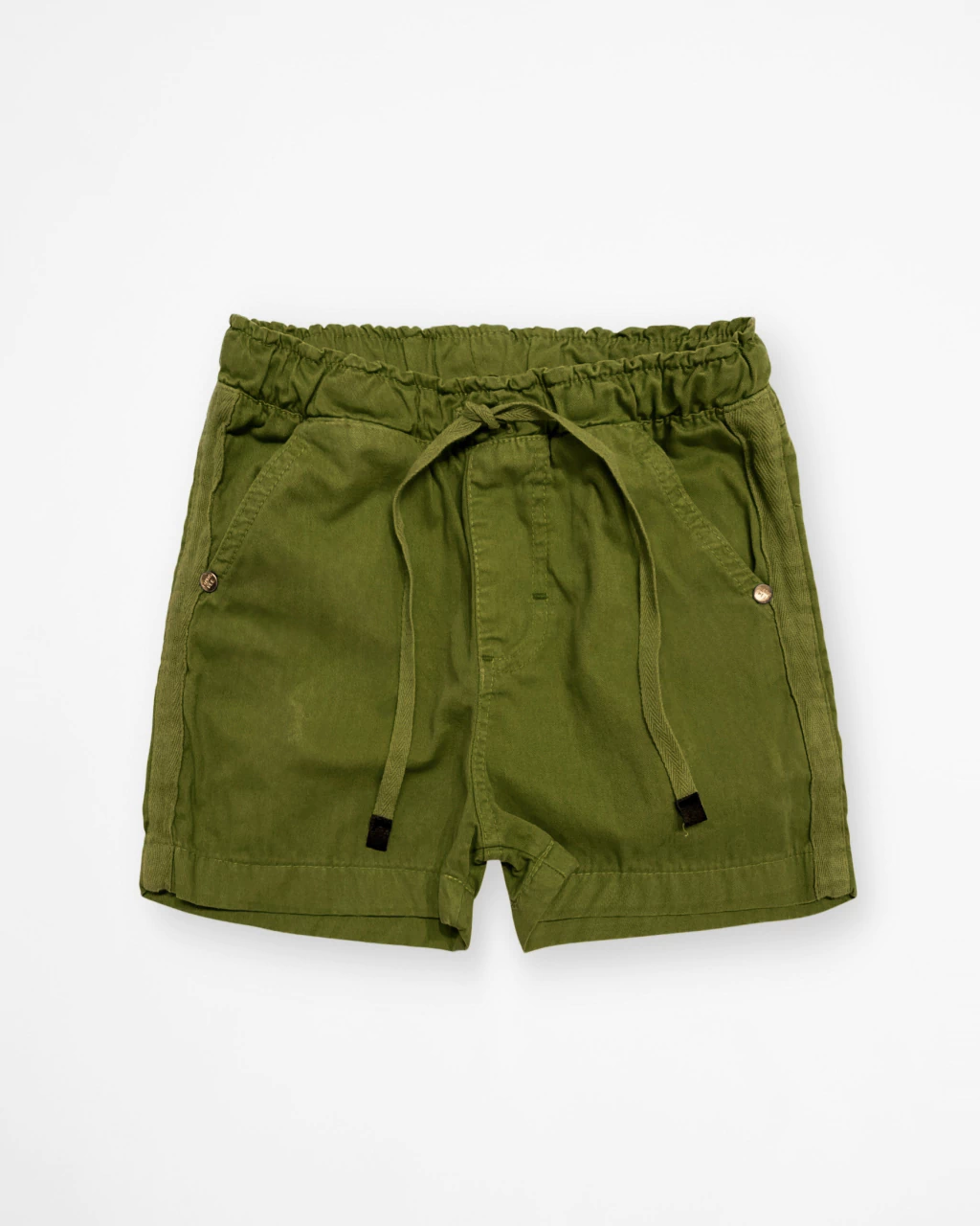 Shorts de Sarja Verde Oliva