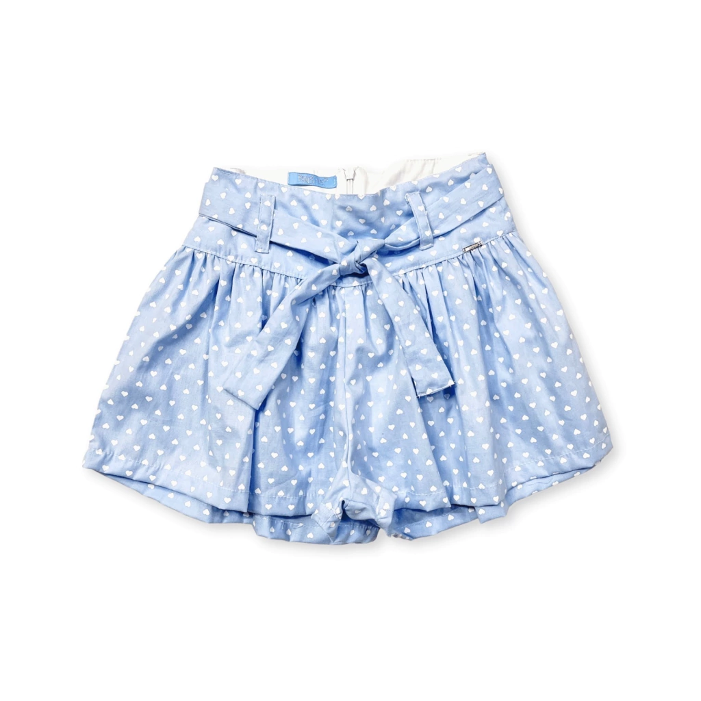 Shorts Azul de Corações Marina