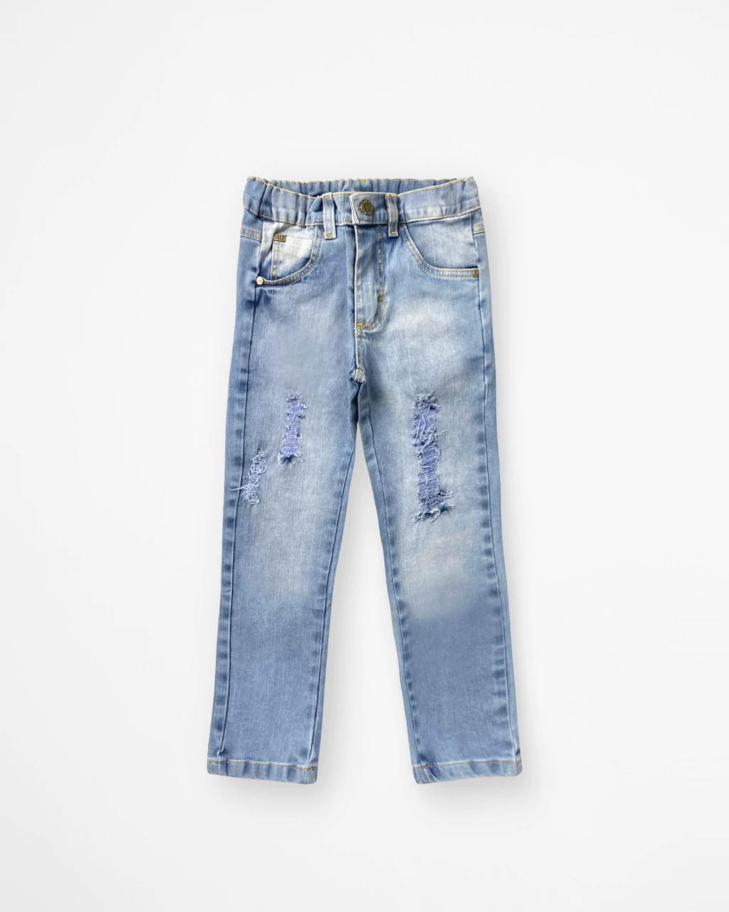 Calça Jeans Desfiada Delavê