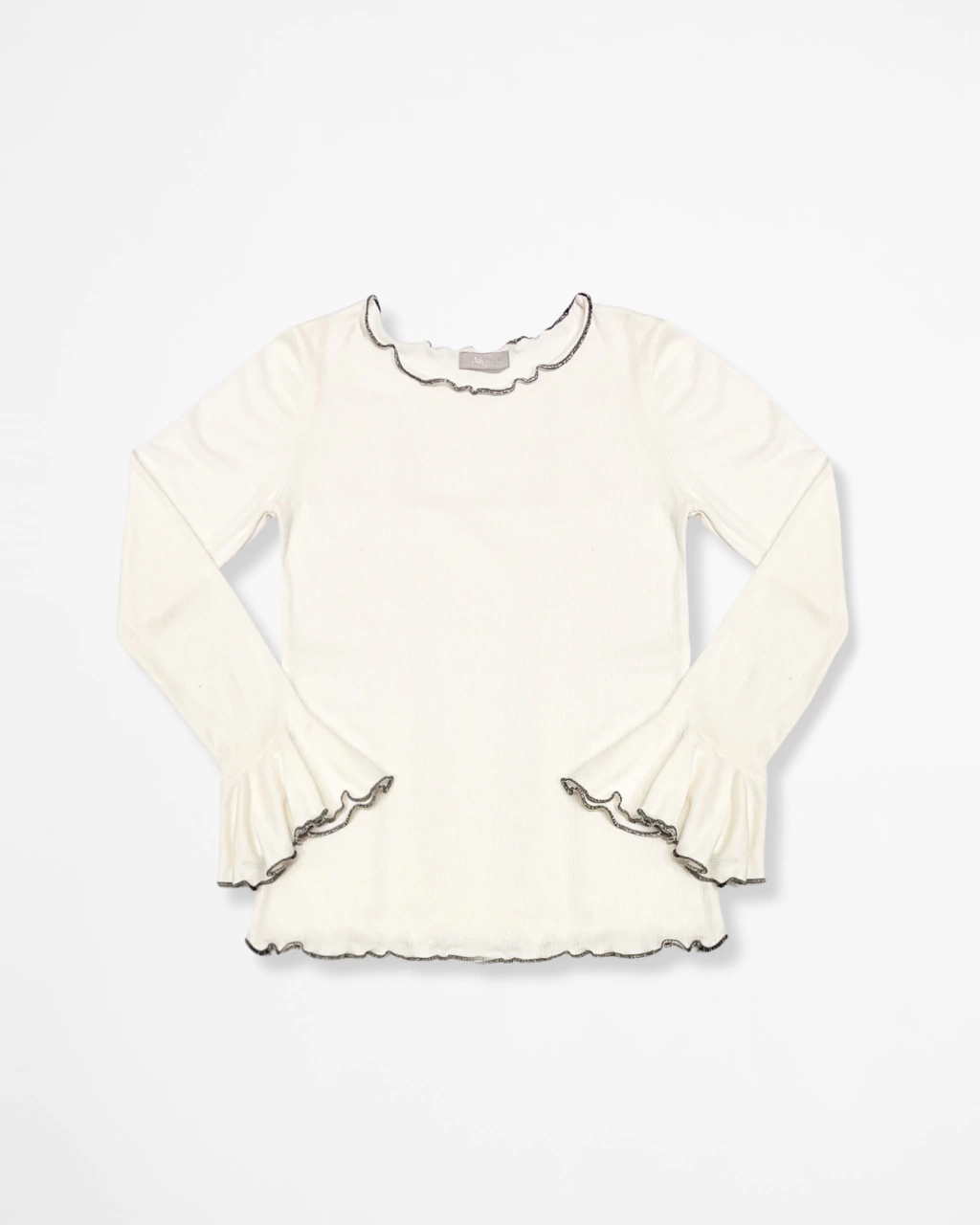 Blusa Básica de Ribana Off White