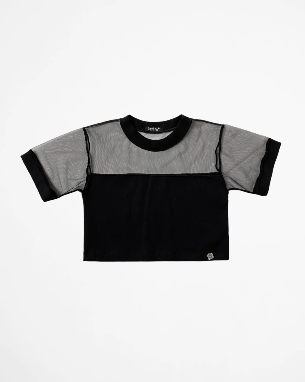 Cropped Camiseta Preto