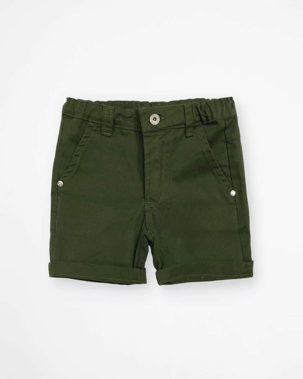 Shorts de Sarja Verde Militar