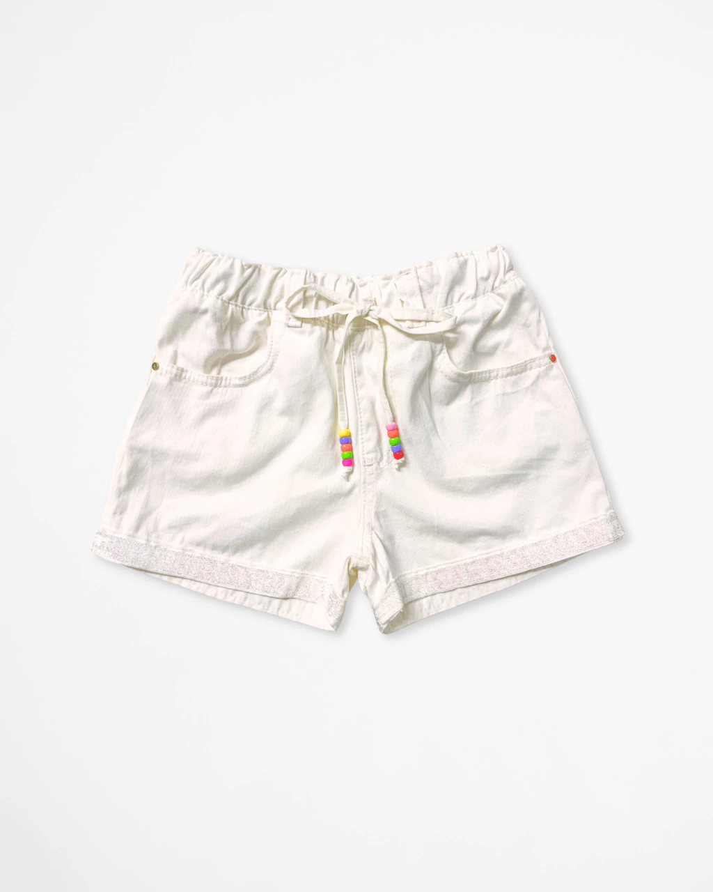 Shorts de Sarja Offwhite Dalila