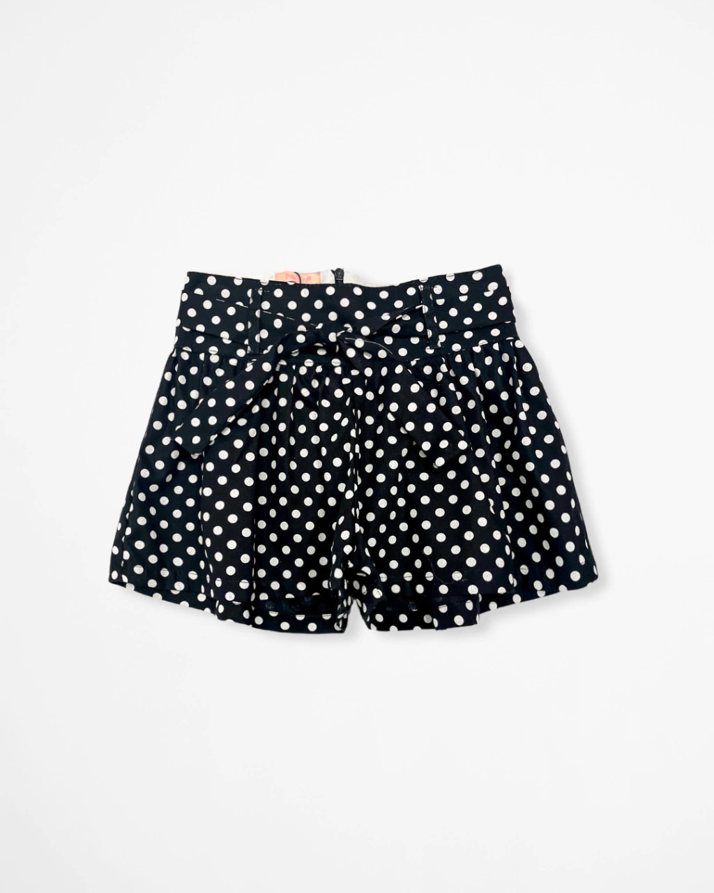 Shorts de Poá Preto e Branco Marina