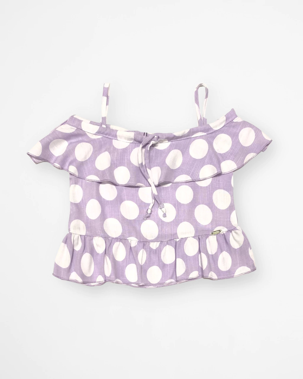 Bata Lilás de Bolinhas