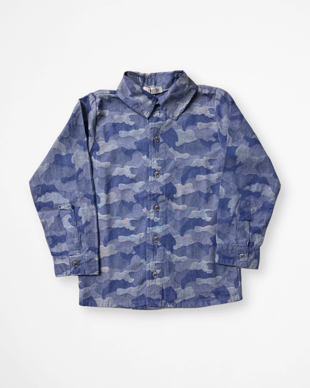 Camisa Jeans Infantil Camuflada
