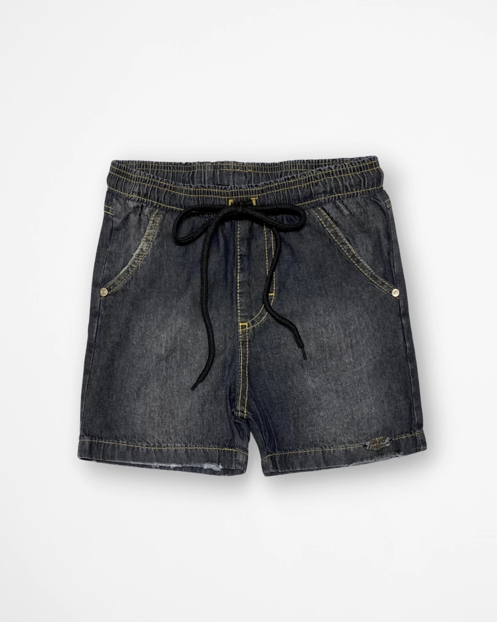 Shorts Jeans Black Masculino