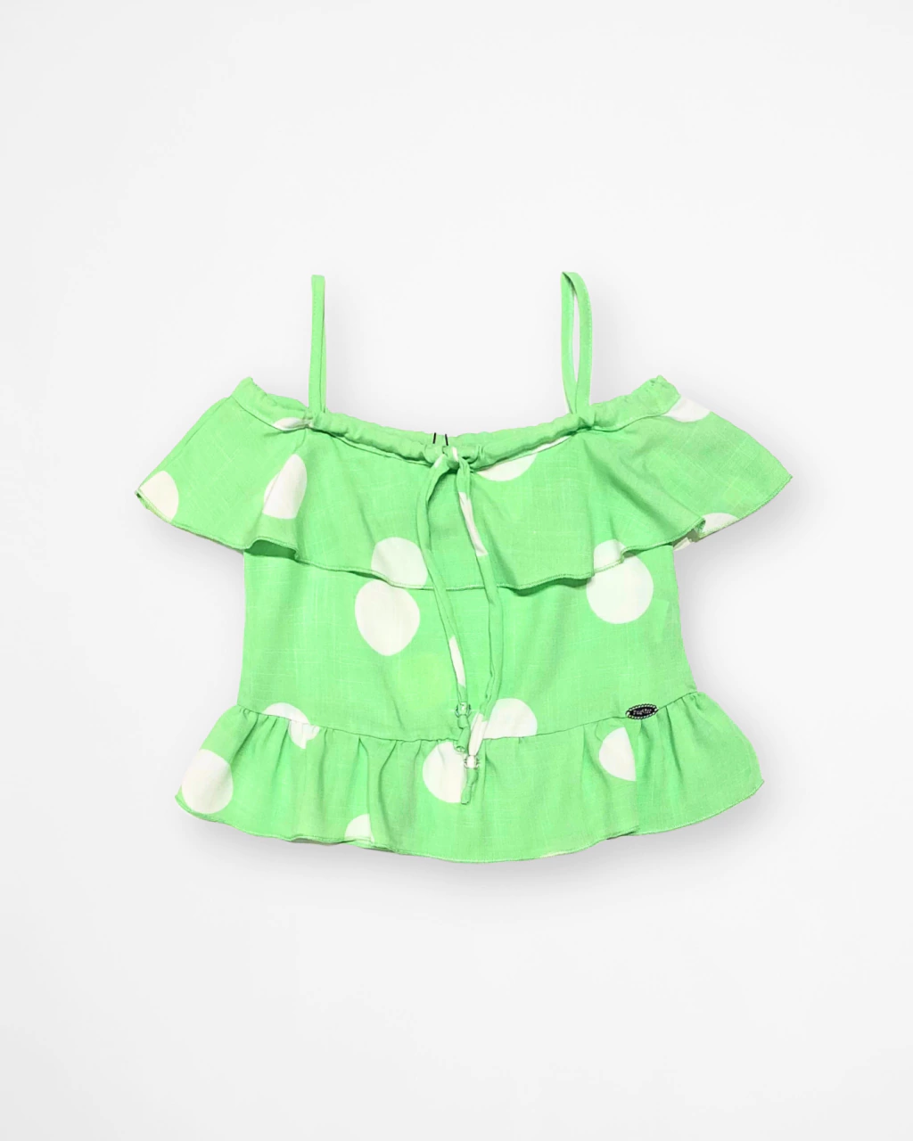 Bata de Viscose Verde Estampada