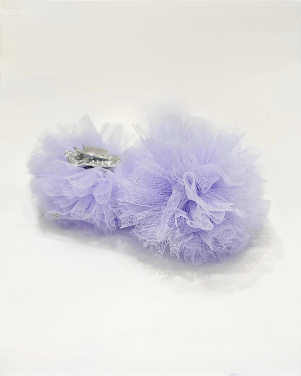 Kit de Pompons de Tule Roxo