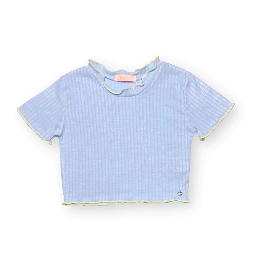 Cropped Azul e Amarelo