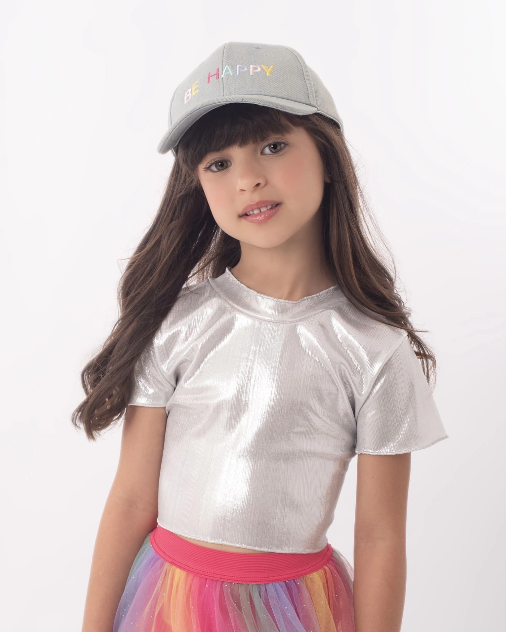 Cropped Metalizado Prata Mia