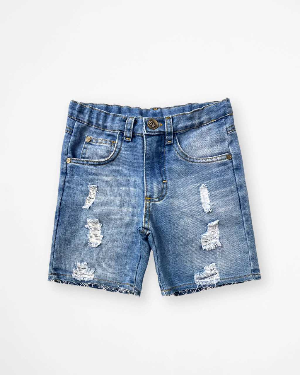 Shorts Jeans com Barra Desfiada
