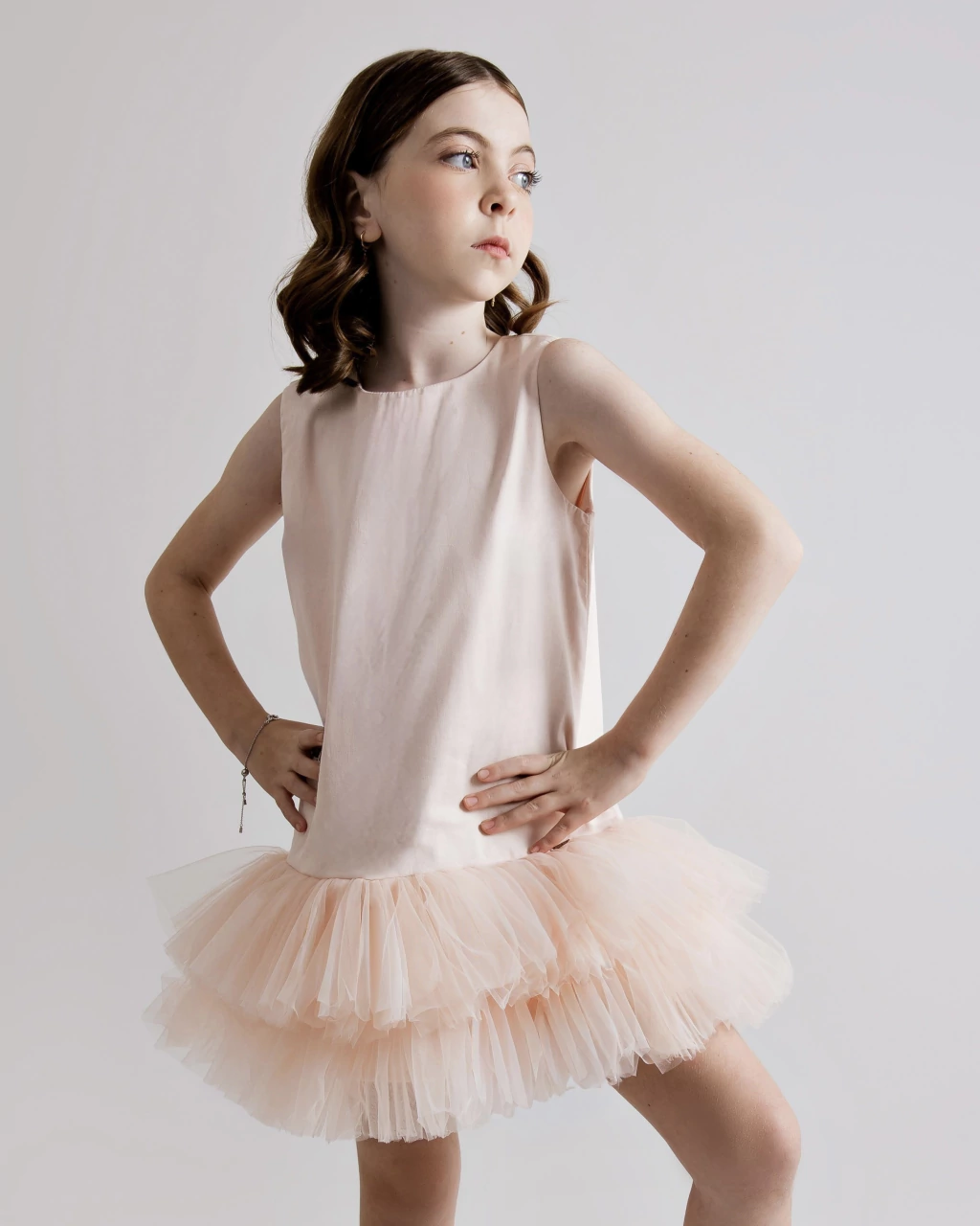 Vestido Bailarina Rosê