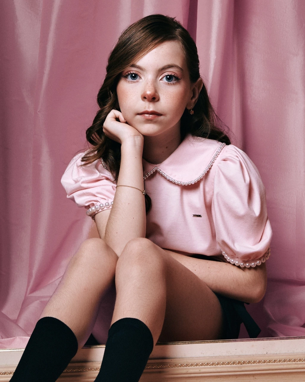 Blusa Gola Boneca Rosa