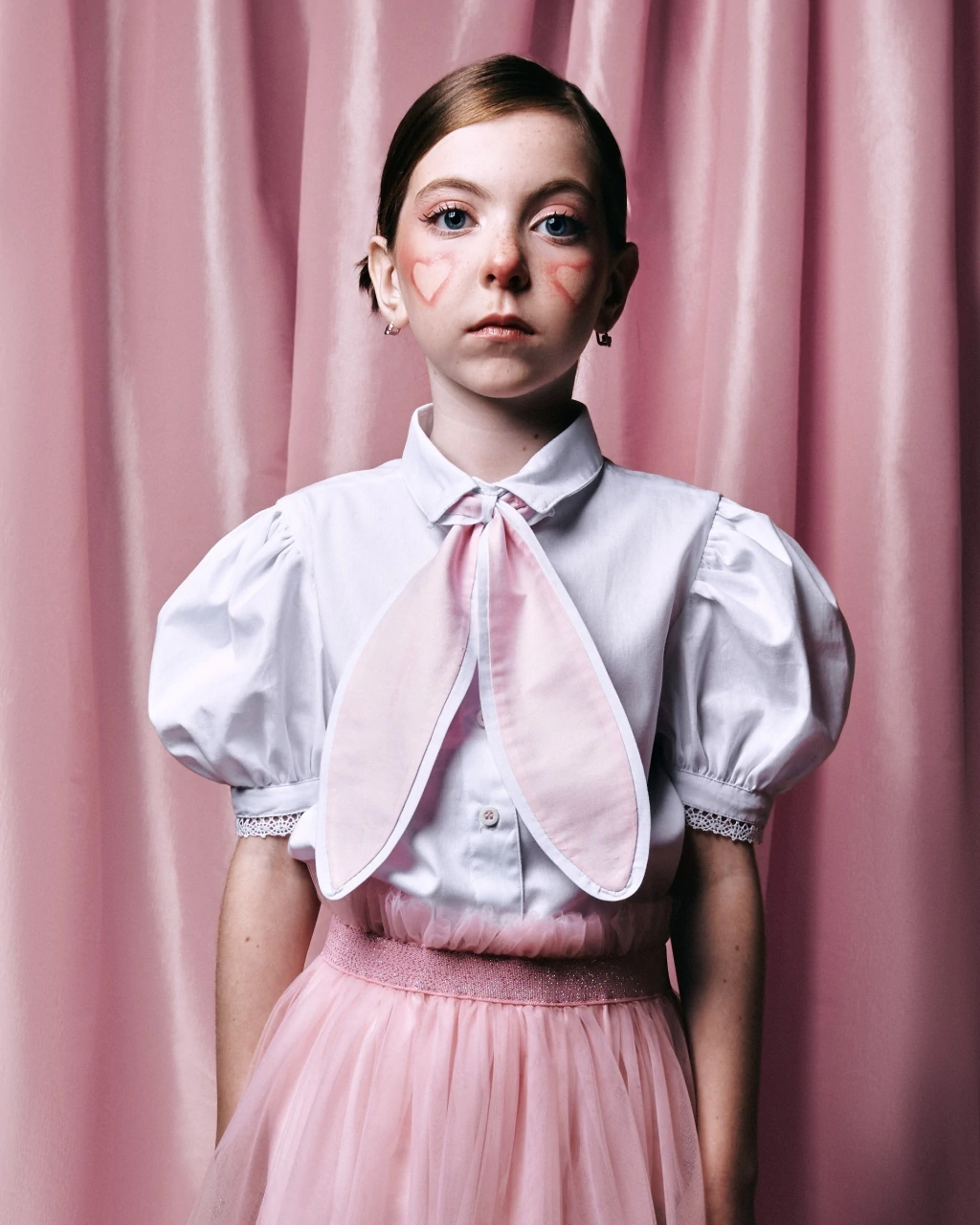 Camisa Infantil de Coelhinho Branca