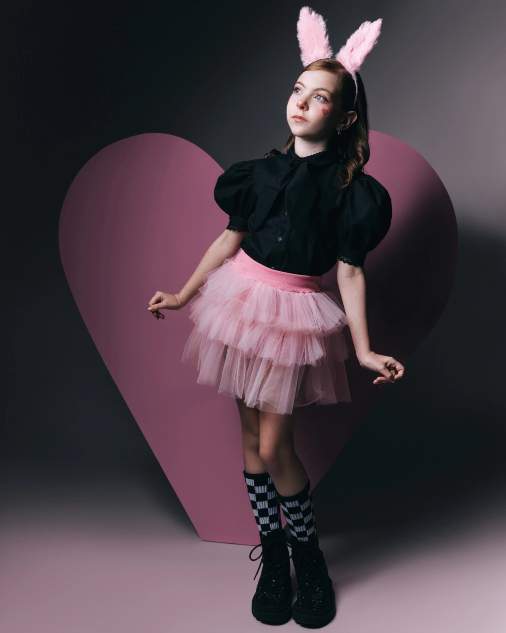 Shorts Saia Rosa Bebê de Babados Jinx