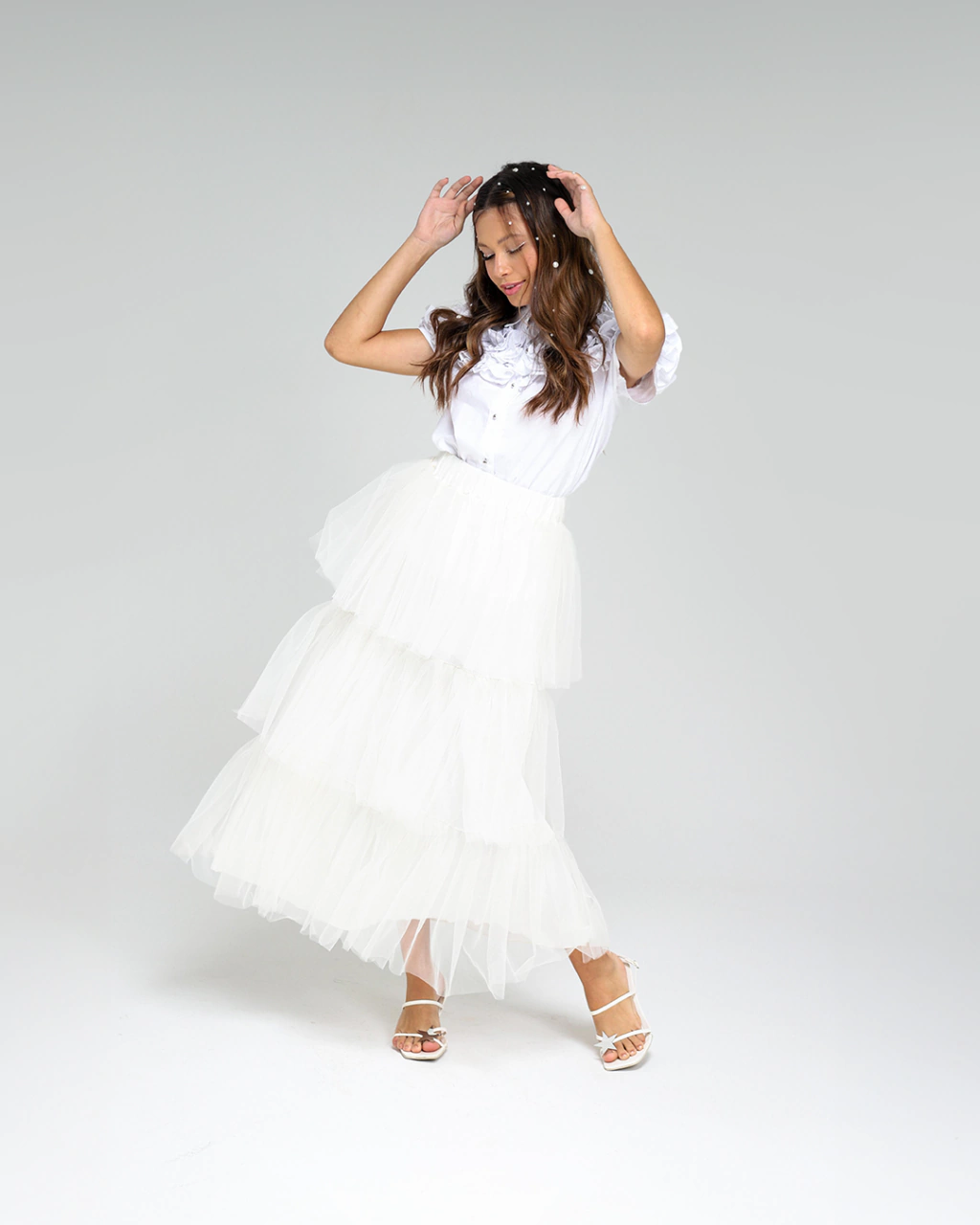 Saia de Tule OffWhite Marcela