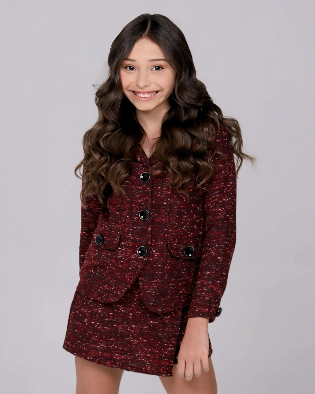 Shorts Saia de Tweed Vilma