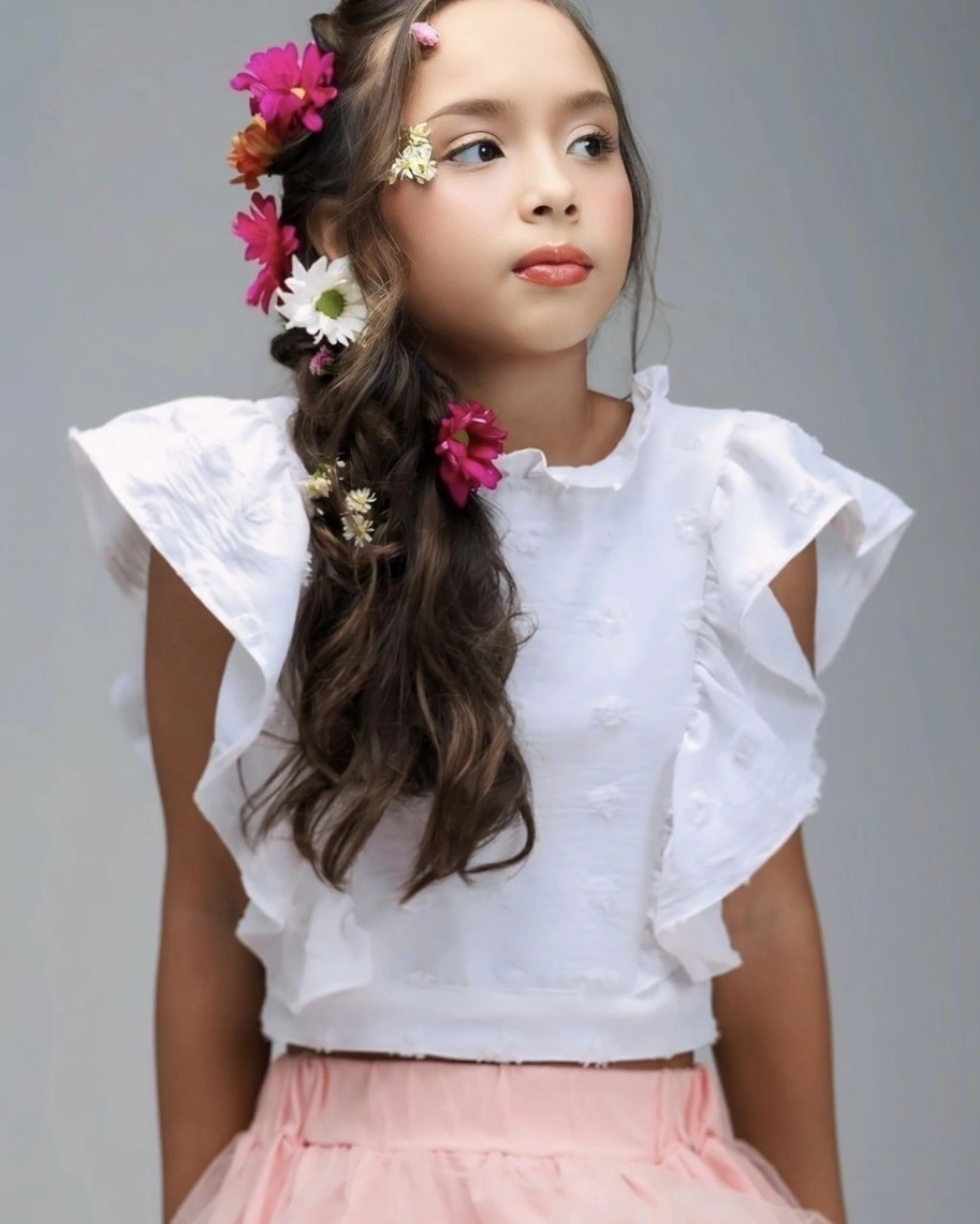 Blusa Branca Texturizada Dahlia
