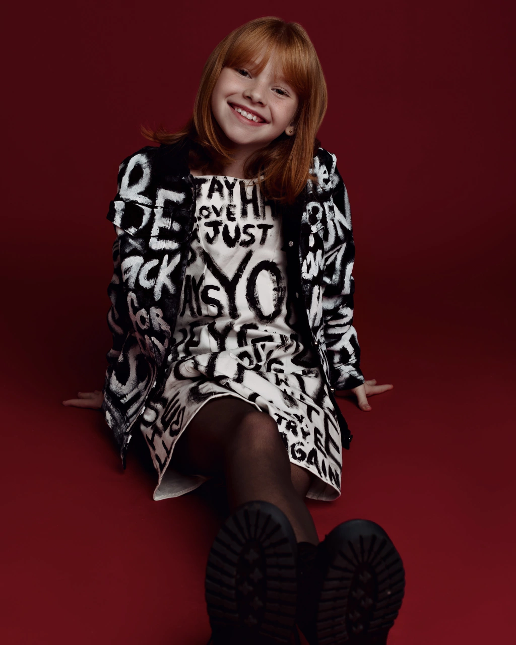 Vestido Grafitado Black&White