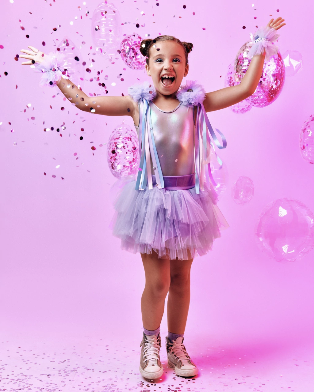 Ombreiras de Tule Roxo