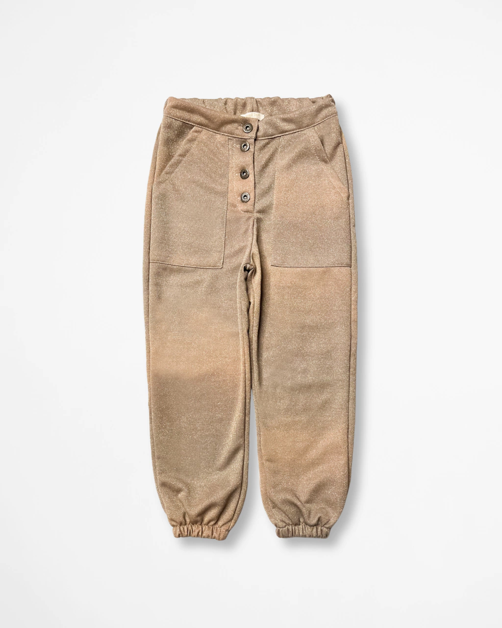 Calça Jogger de Moletom Degradê e com Foil Dourado