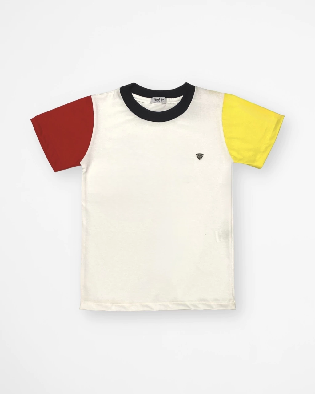 Camiseta com Manga Bicolor
