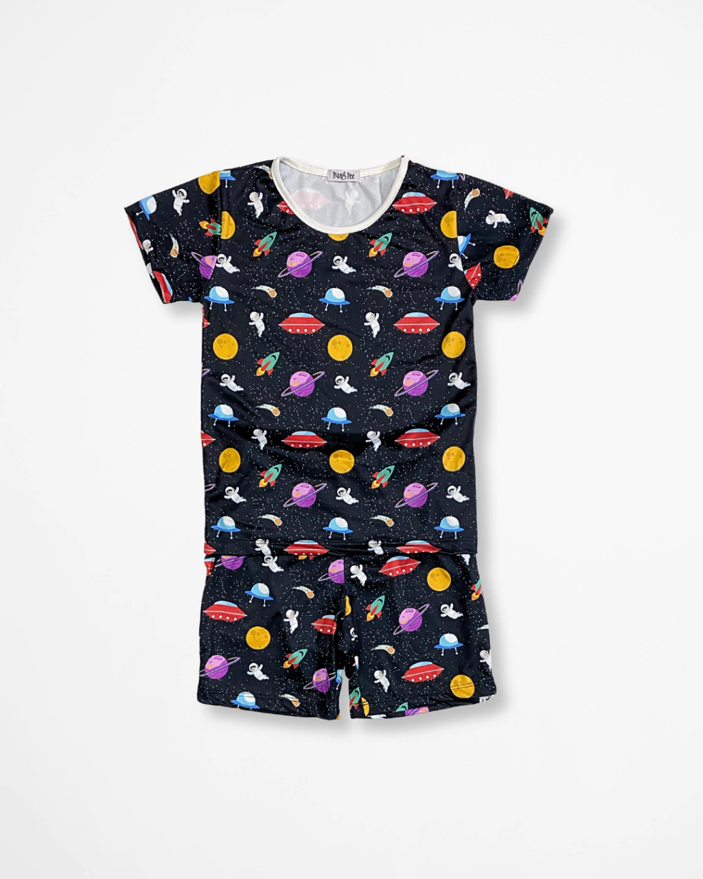 Pijama Infantil de Camiseta e Shorts “Space”