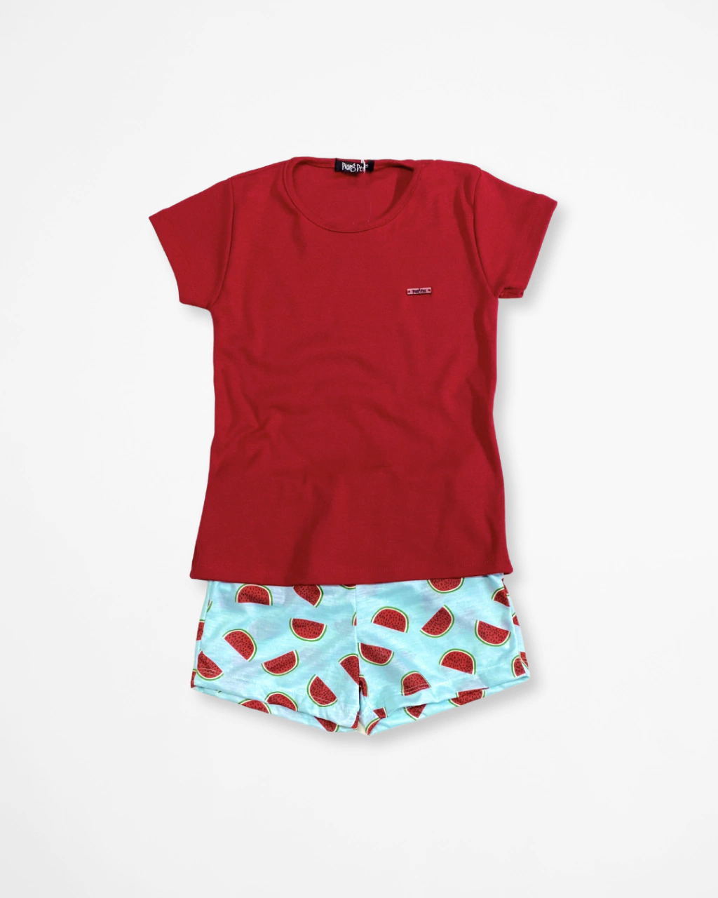 Pijama Infantil de Blusinha e Shorts “Watermelons”