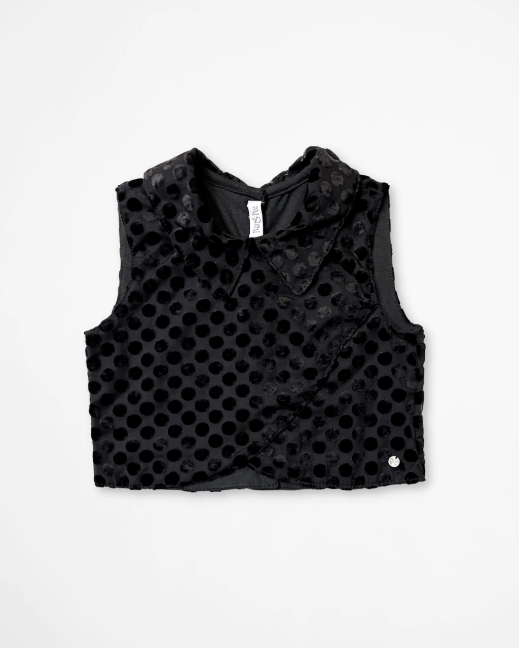 Blusa Preta de Gola Alana