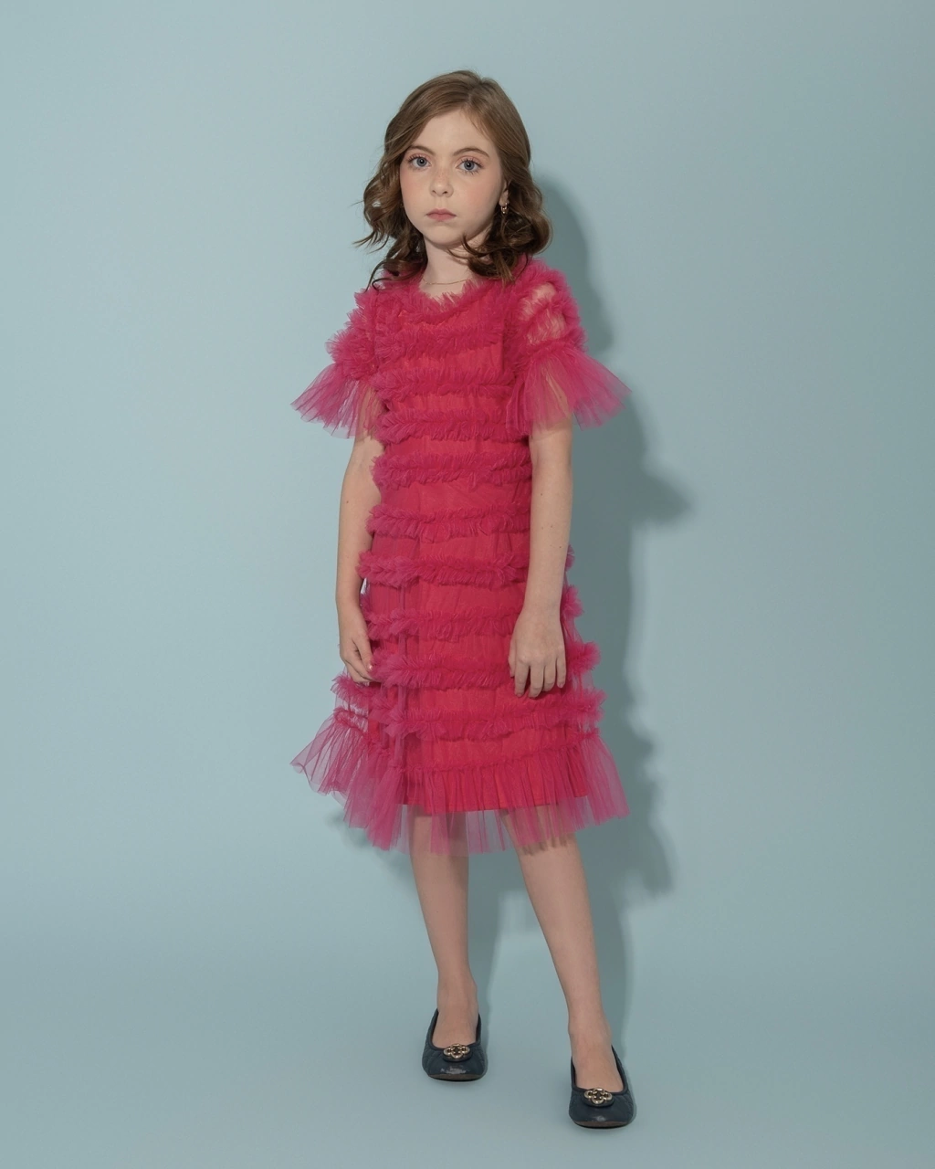 Vestido de Tule Magenta Chiara