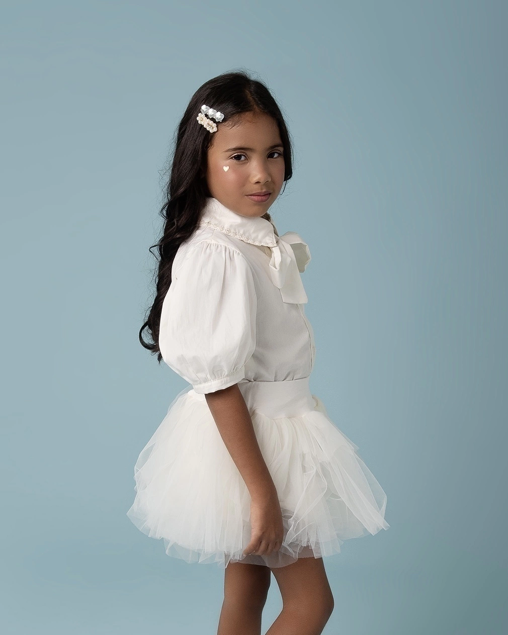 Saia de Tule Offwhite Eugênia