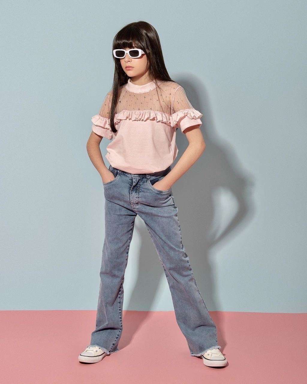 Calça Jeans de Cós Alto Amanda