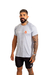 Camiseta Raglan cinza listras