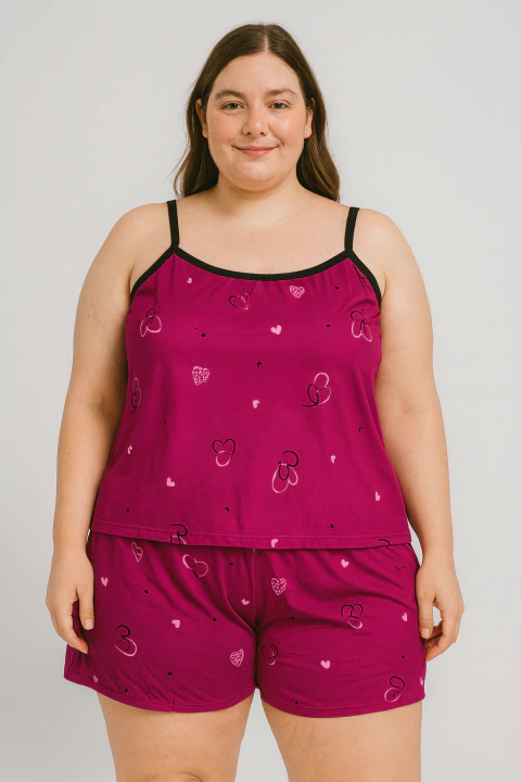 PIJAMA SHORT DOLL VERÃO PLUS SIZE - comprar online
