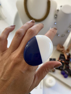 Anel Oval Bicolor ARO 18/19