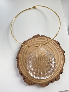 Choker Aro Concha Acrílica - comprar online