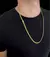 Cordão Cadeado Duplo 5 MM - 70Cm - Banhado a Ouro 18K - comprar online